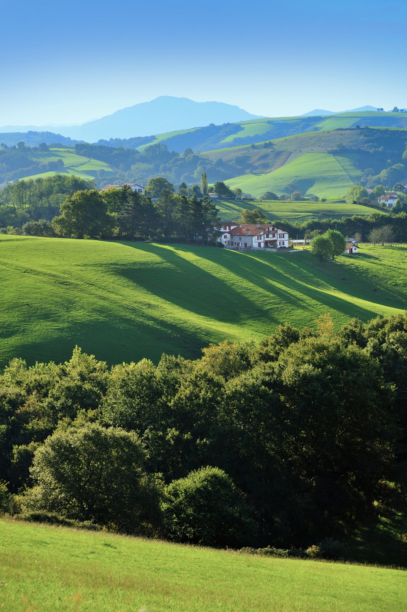 Séminaire au vert dans l'arrière-pays basque, collines verdoyantes